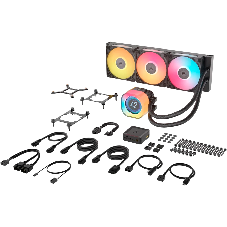 Wasser Kühl System Corsair iCUE LINK TITAN 360 RX LCD Black (CW-9061023-WW) - Foto 5