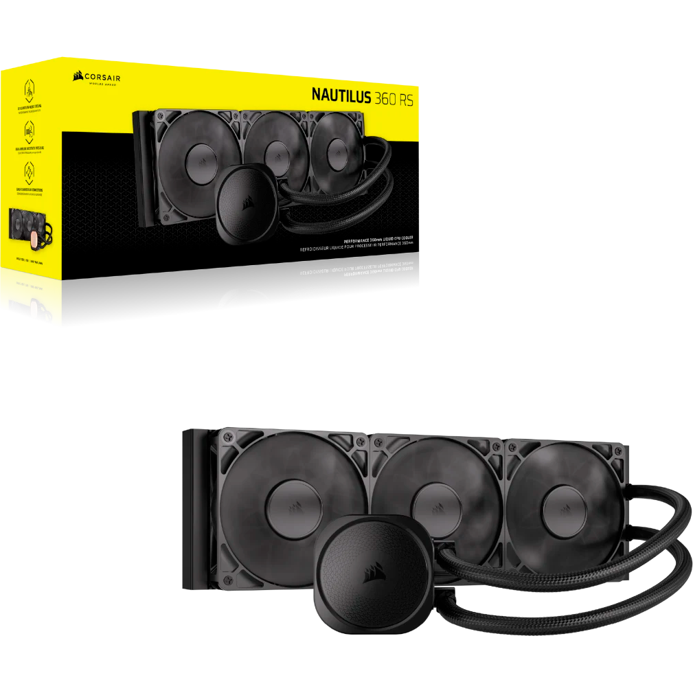 Flüssigkeitskühlsystem Corsair NAUTILUS 360 Black (CW-9060089-WW) - Foto 11