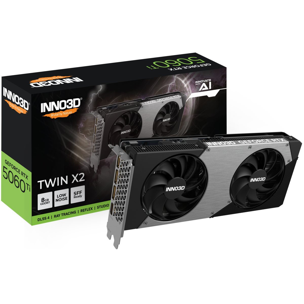 Grafikkarte NVIDIA GeForce RTX 5060 Ti INNO3D Twin X2 8GB (N506T2-08D7-193075N) - Foto 3