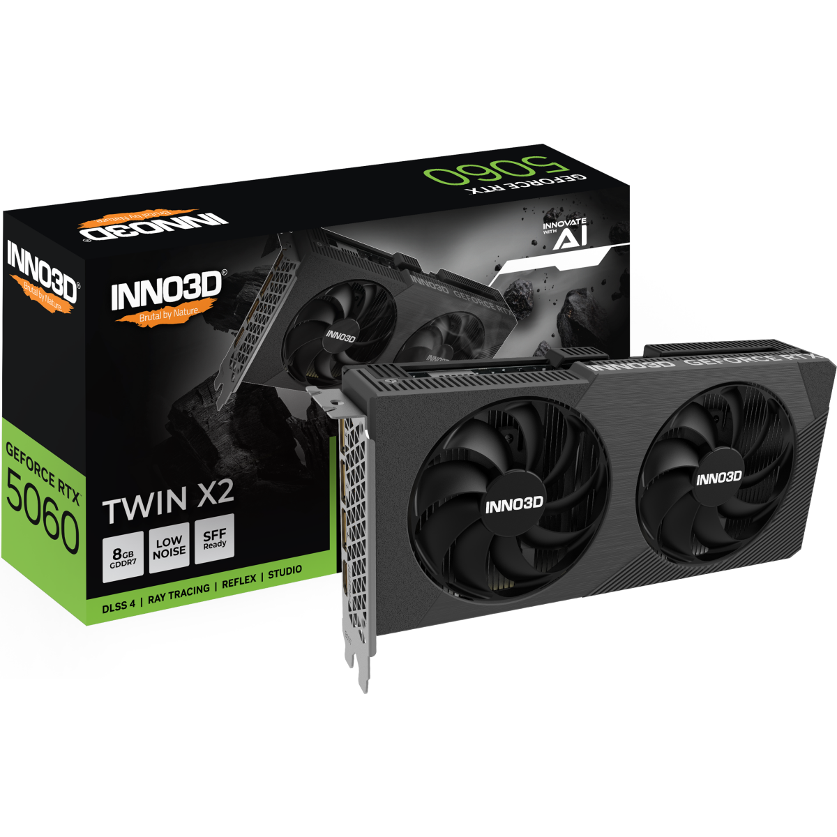 Grafikkarte NVIDIA GeForce RTX 5060 INNO3D Twin X2 8GB (N50602-08D7-195071N) - Foto 3