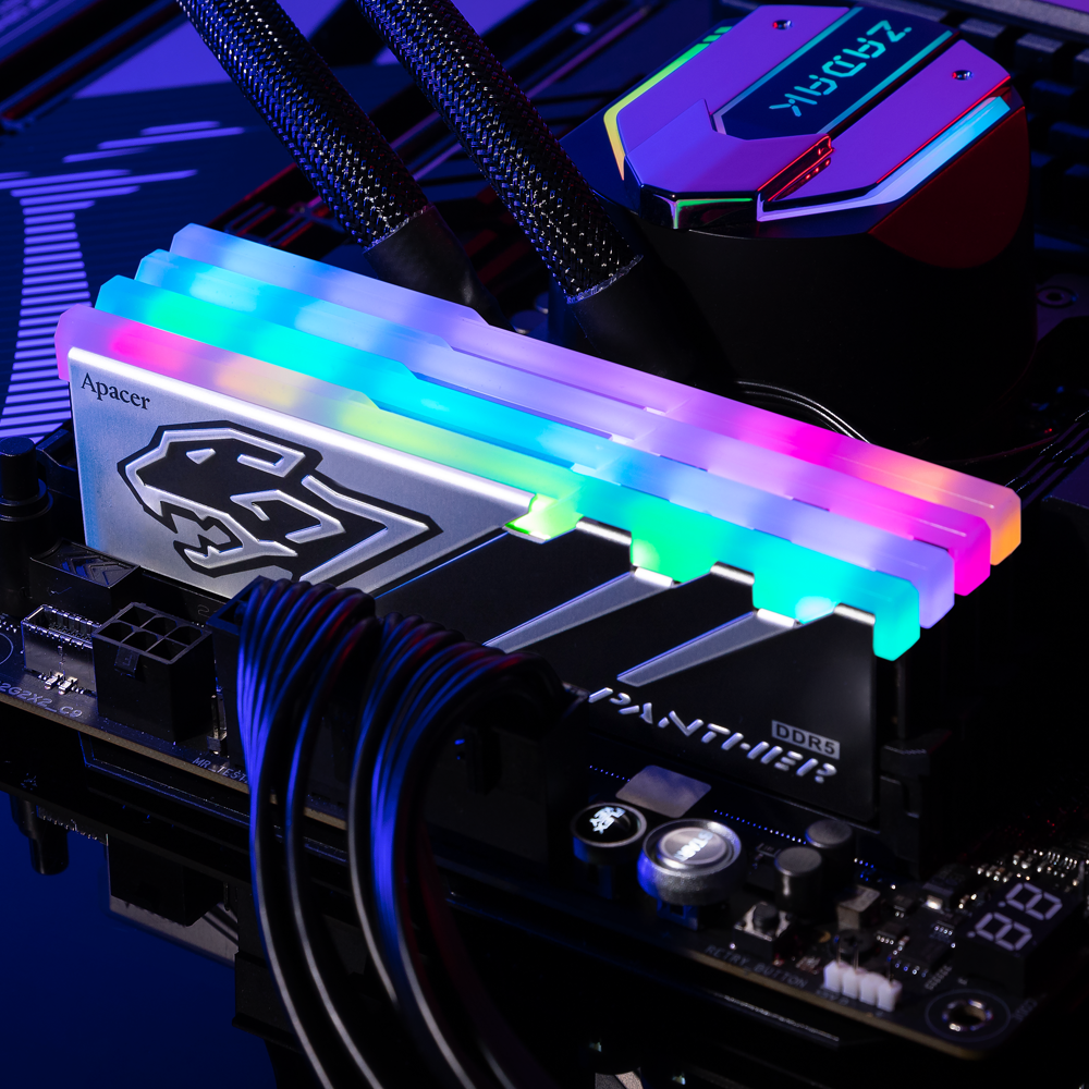 Arbeitsspeicher 16GB DDR5 5600MHz Apacer PANTHER RGB (AH5U16G56C5229BAA-1) - Foto 3