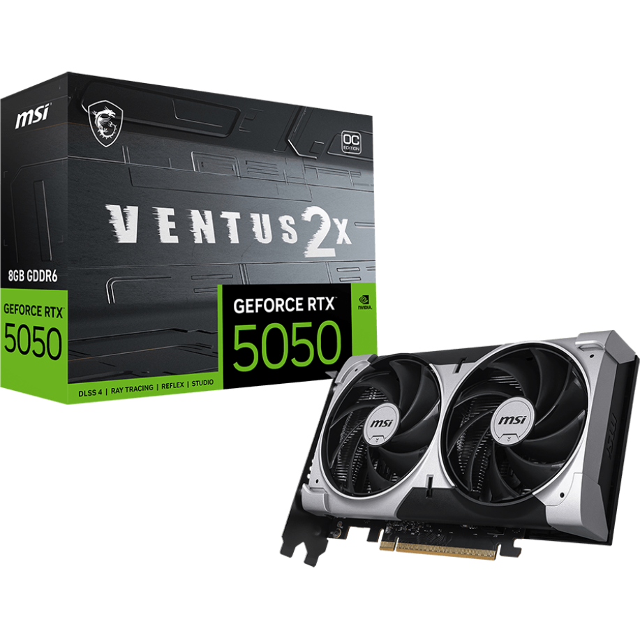 Grafikkarte NVIDIA GeForce RTX 5050 MSI OC 8GB (RTX 5050 8G VENTUS 2X OC) - Foto 5