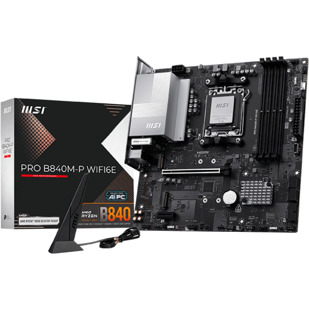 Mainboard MSI PRO B840M-P WIFI6E - Foto 5