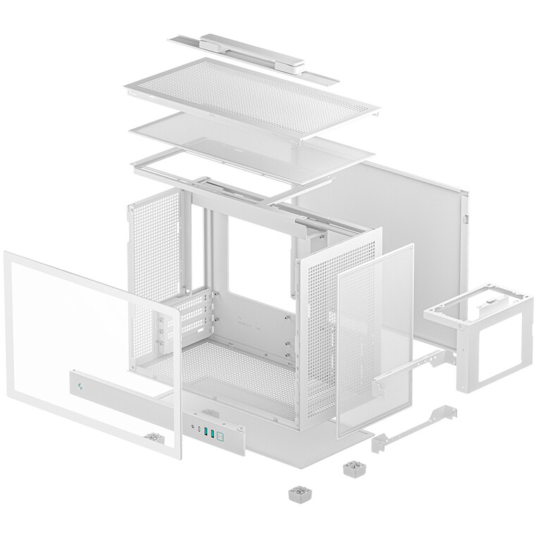Gehäuse DeepCool CH160 Plus WH - R-CH160-WHNGM0-G - Foto 10