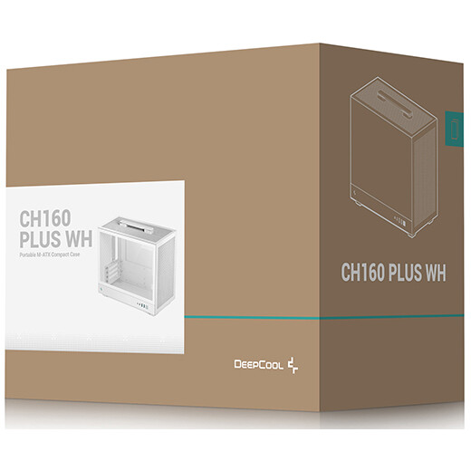 Gehäuse DeepCool CH160 Plus WH - R-CH160-WHNGM0-G - Foto 11
