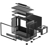Gehäuse DeepCool CH160 Plus Black (R-CH160-BKNGM0-G)