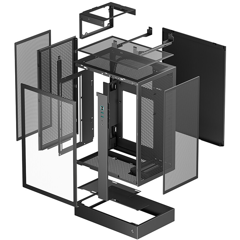 Gehäuse DeepCool CH170 Plus Black - R-CH170-BKNGM0-G - Foto 10