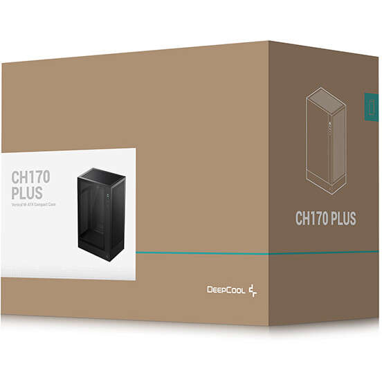 Gehäuse DeepCool CH170 Plus Black - R-CH170-BKNGM0-G - Foto 11