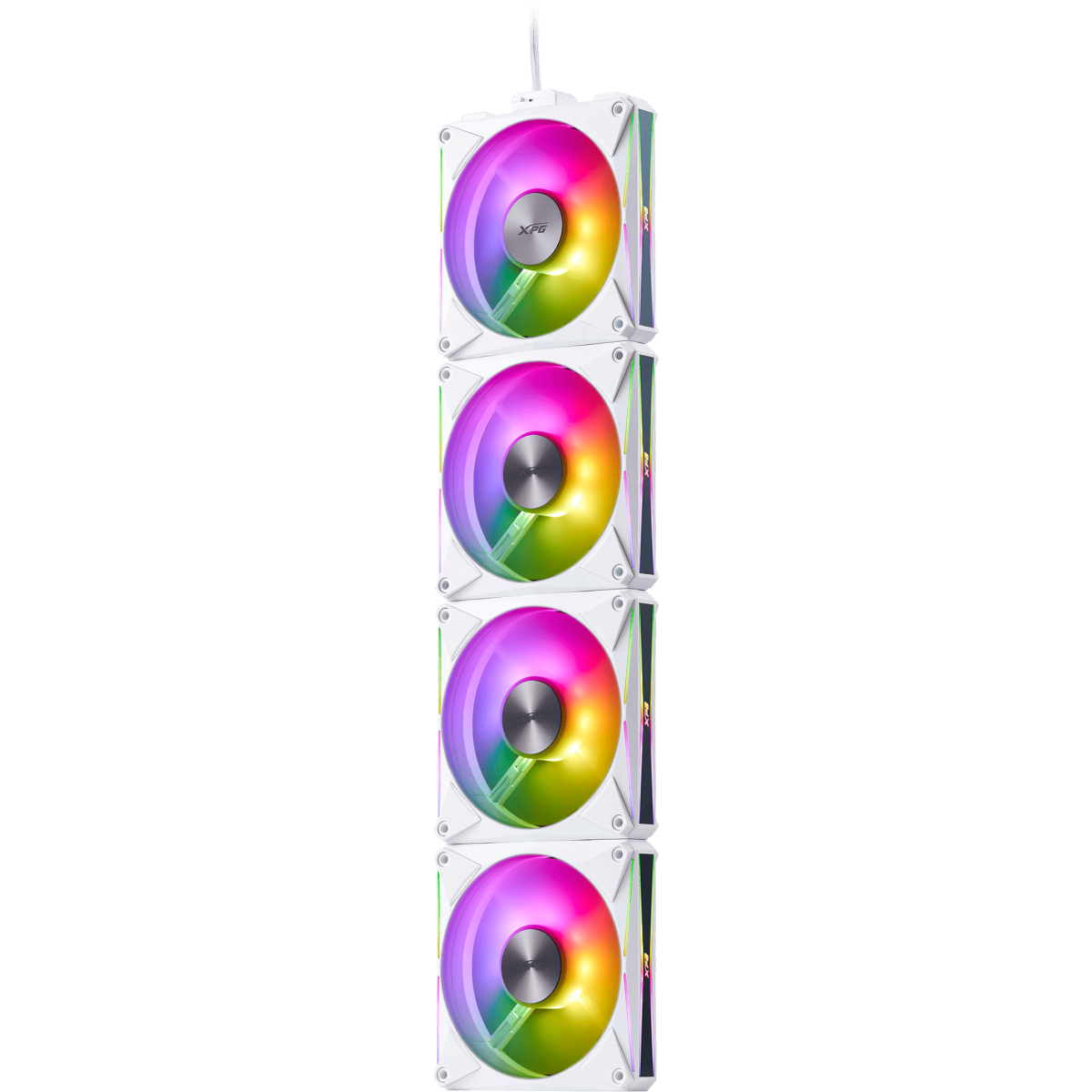 Gehäuselüfter ADATA XPG HURRICANE MAG 120 PWM ARGB White (4 pcs) - HURRICANEMAG120ARGBPWM4C-WHCWW - Foto 2