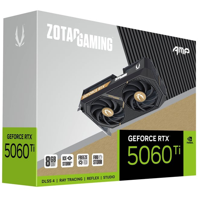 Grafikkarte NVIDIA GeForce RTX 5060 Ti Zotac AMP OC 8GB (ZT-B50610F-10M) - Foto 6