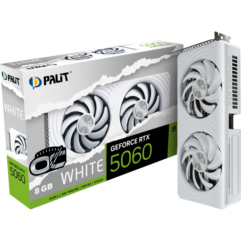 Grafikkarte NVIDIA GeForce RTX 5060 Palit White OC 8GB (NE75060U19P1-GB2063M) - Foto 11