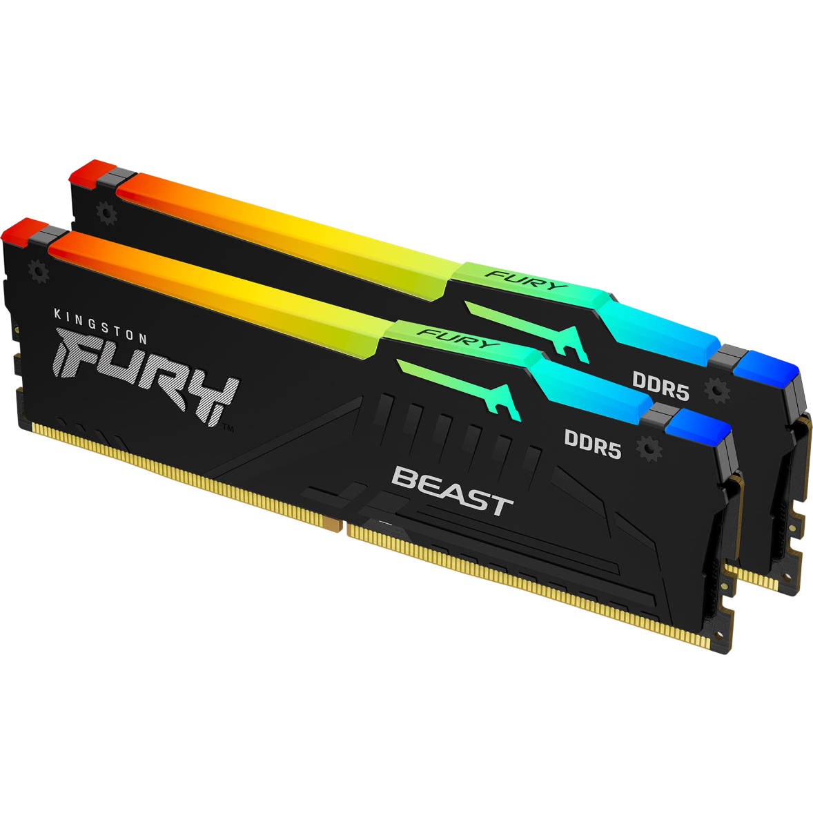 Arbeitsspeicher 64GB DDR5 5600MHz Kingston Fury Beast RGB (KF556C40BB2AK2-64) (2x32GB KIT)
