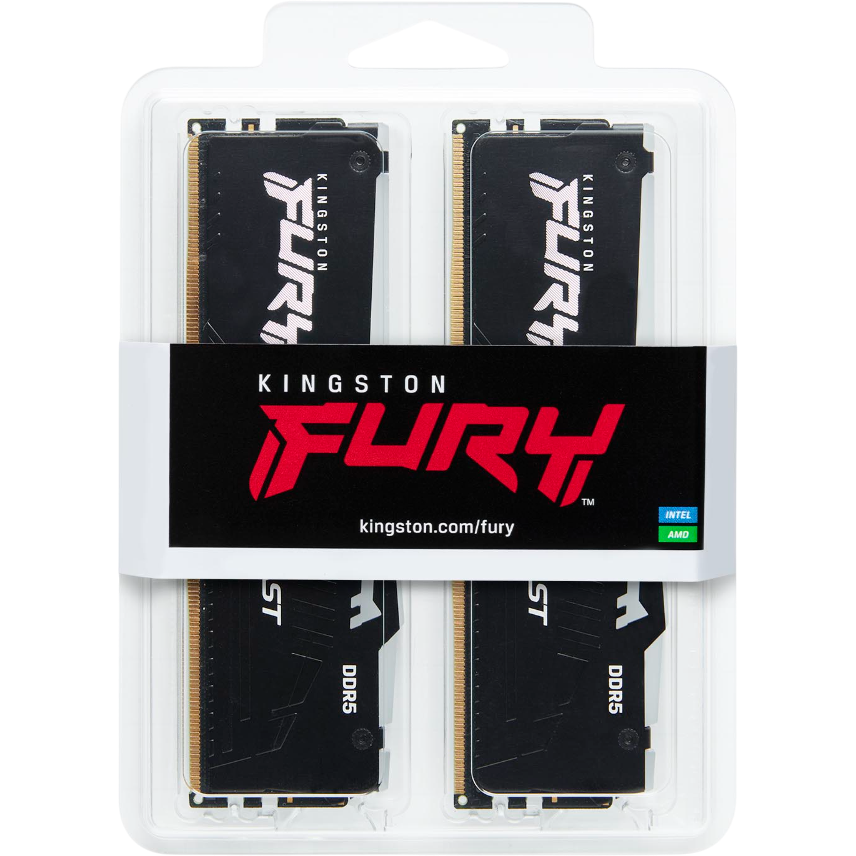 Arbeitsspeicher 64GB DDR5 5600MHz Kingston Fury Beast RGB (KF556C40BB2AK2-64) (2x32GB KIT) - Foto 3