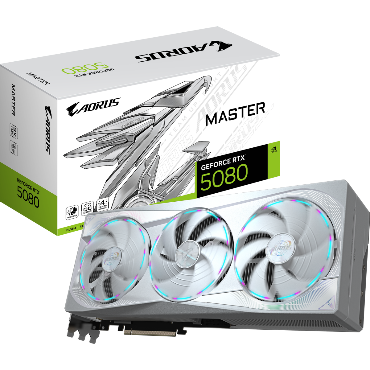 Grafikkarte NVIDIA GeForce RTX 5080 Gigabyte AORUS MASTER ICE OC 16GB (GV-N5080AORUSM ICE-16GD) - Foto 10