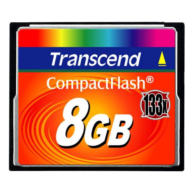 Speicherkarte 8GB Compact Flash Transcend 133x (TS8GCF133)