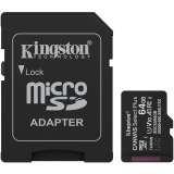 Speicherkarte 64GB MicroSD Kingston Canvas Select Plus + SD adapter (SDCS3/64GB)