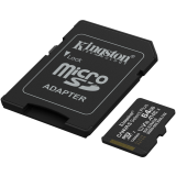 Speicherkarte 64GB MicroSD Kingston Canvas Select Plus + SD adapter (SDCS3/64GB)
