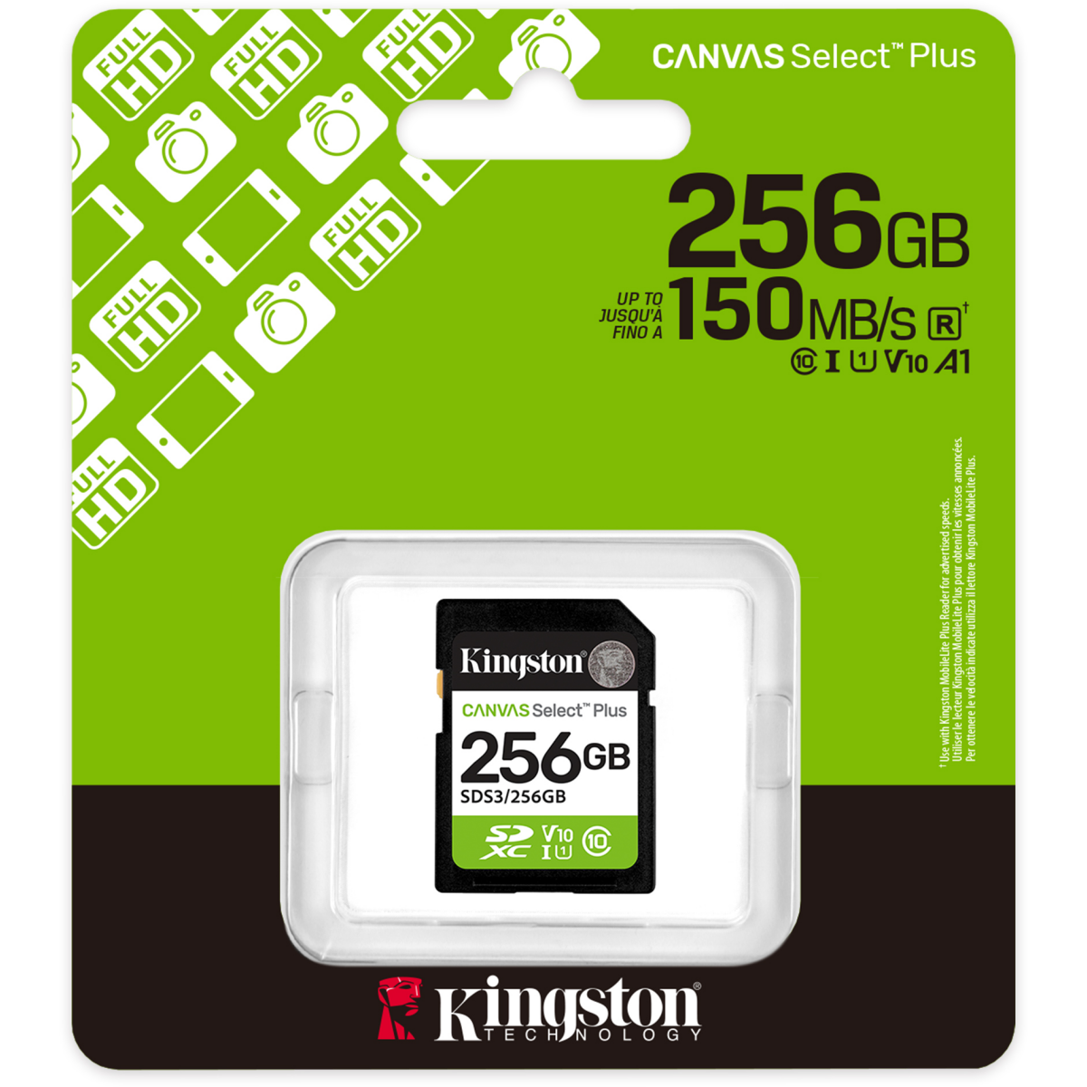 Speicherkarte 256GB SD Kingston Canvas Select Plus (SDS3/256GB) - Foto 3
