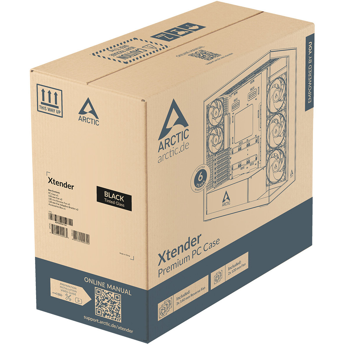 Gehäuse Arctic Xtender Black - ACPCC00015A - Foto 9
