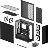 Gehäuse Arctic Xtender Mirror Black (ACPCC00018A)