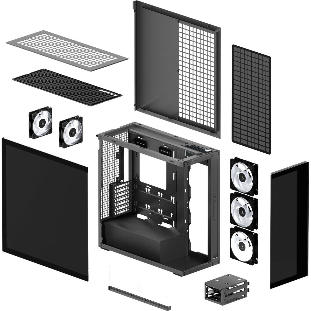 Gehäuse Arctic Xtender Mirror Black - ACPCC00018A - Foto 8