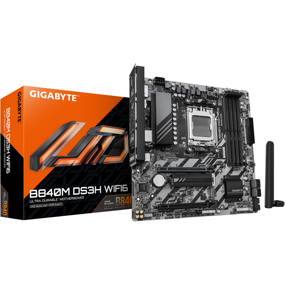 Motherboard Gigabyte B840M DS3H WIFI6 - B840M DS3H WF6 - Foto 4
