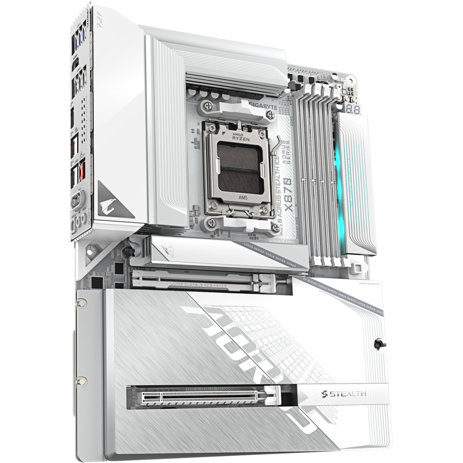 Motherboard Gigabyte X870 AORUS STEALTH ICE - X870 A STEALTH ICE - Foto 3