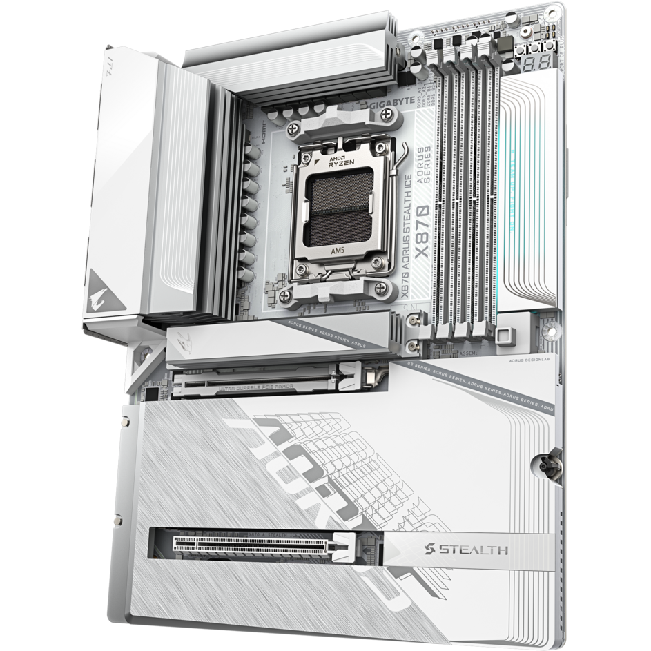 Motherboard Gigabyte X870 AORUS STEALTH ICE - X870 A STEALTH ICE - Foto 4