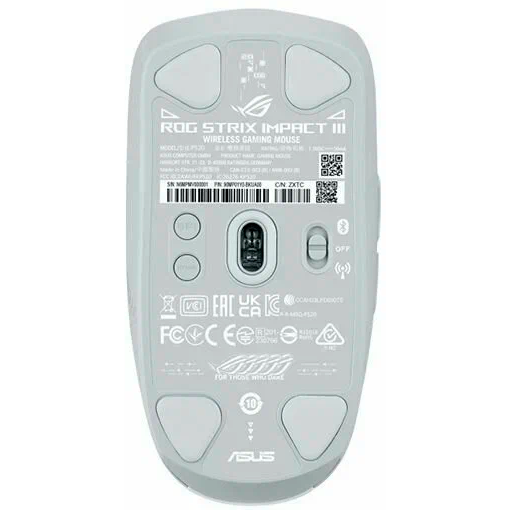 Maus ASUS ROG STRIX IMPACT III Wireless White - 90MP03D0-BMUA10 - Foto 3