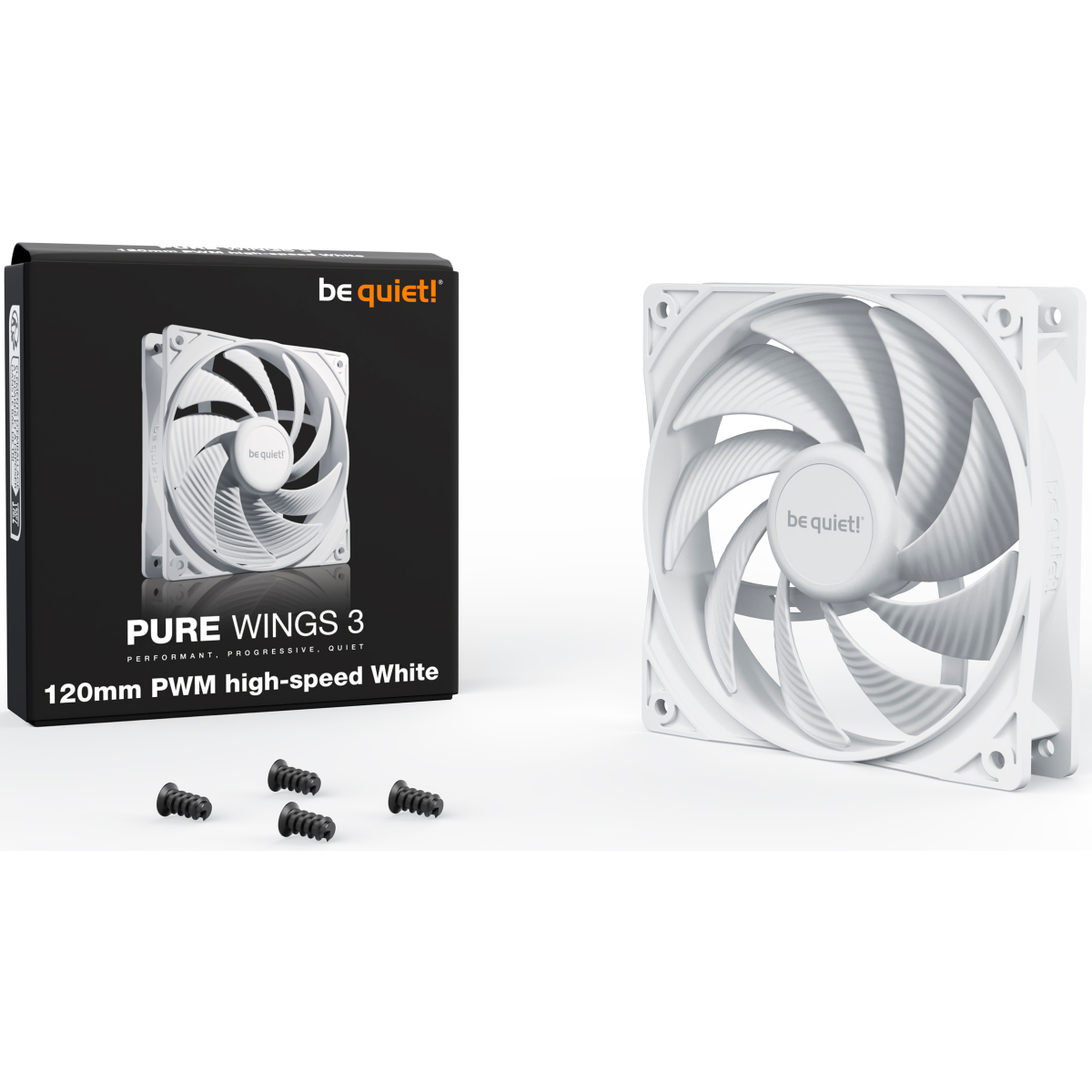 Gehäuselüfter Be Quiet Pure Wings 3 120mm PWM High Speed White - BL111 - Foto 3