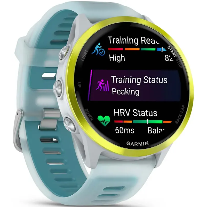 Smartuhren Garmin Forerunner 570 47mm Amp Yellow with Translucent Whitestone/Turquoise Band - 010-02971-01 - Foto 5