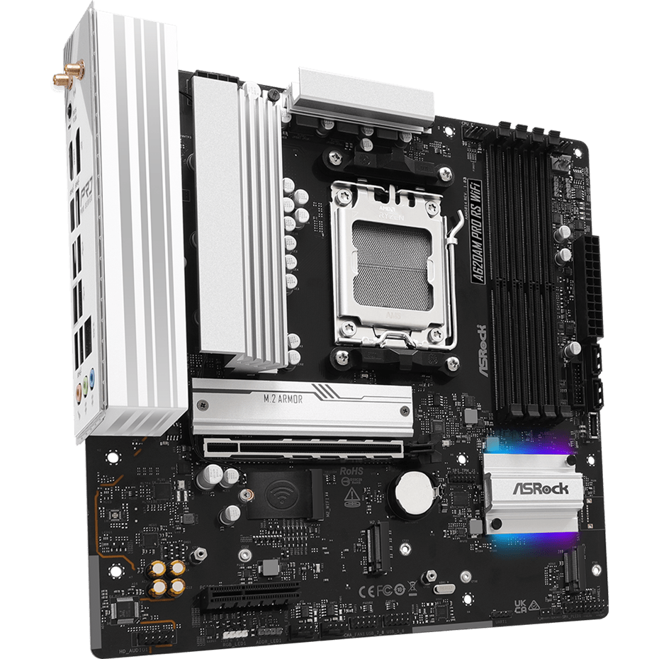 Mainboard ASRock A620AM Pro RS WiFi - Foto 2