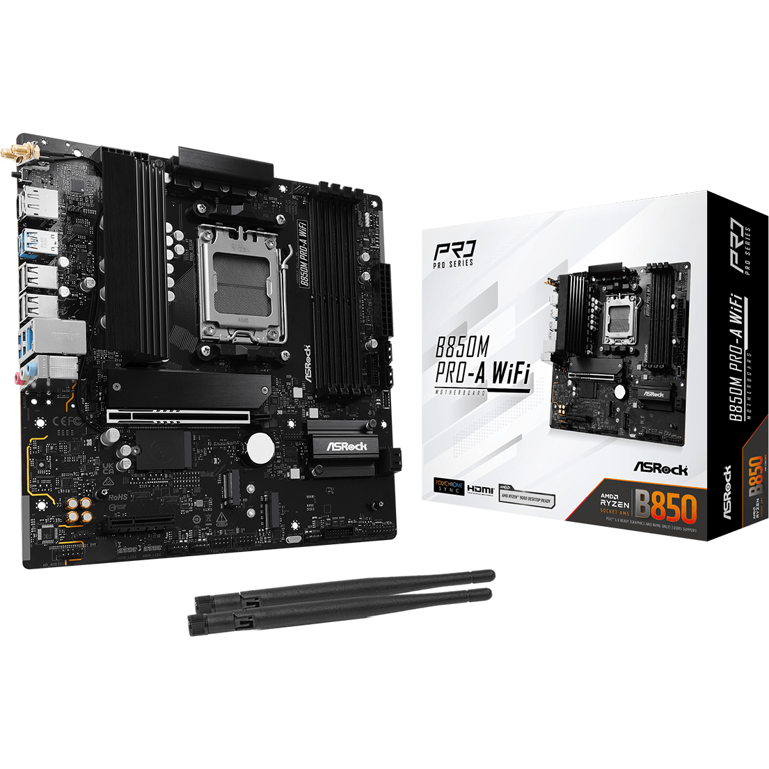 Mainboard ASRock B850M Pro-A WiFi - Foto 5