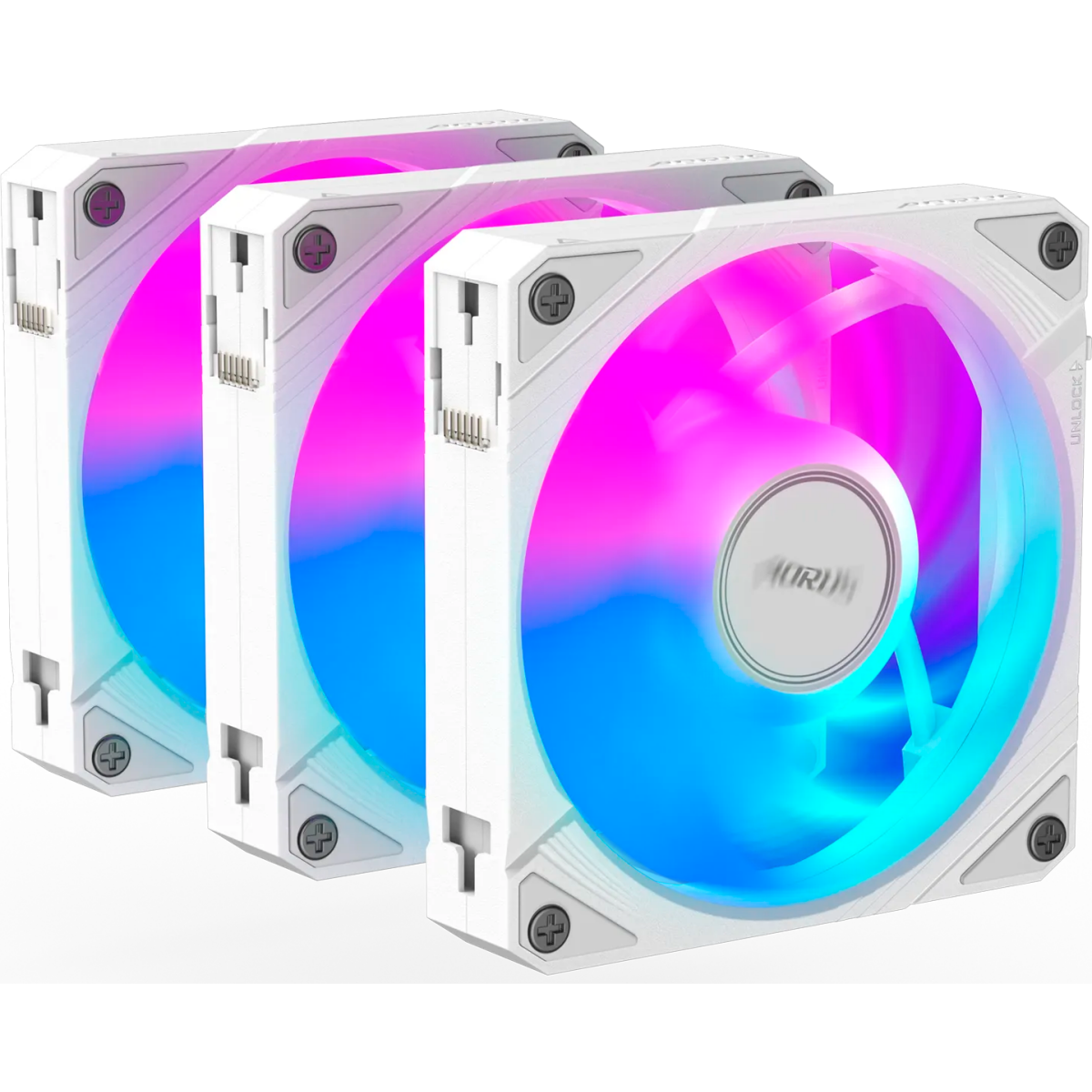 Gehäuselüfter Gigabyte AORUS EZ CHAIN FAN 120 ICE (3 pcs) - GP-ECFAN1203 ICE - Foto 3