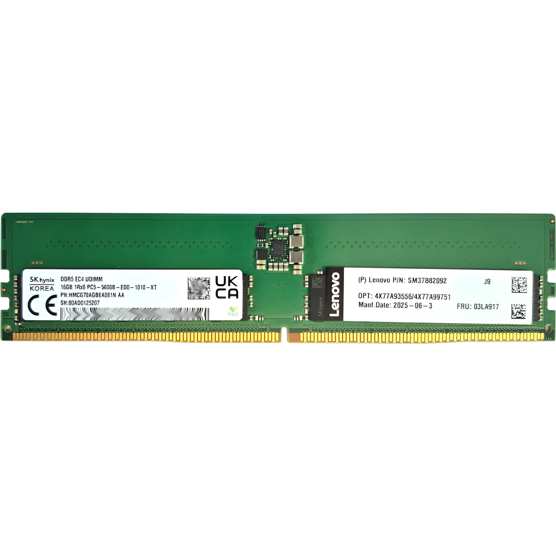 Arbeitsspeicher 16GB DDR5 5600MHz Lenovo ECC (4X77A99751)