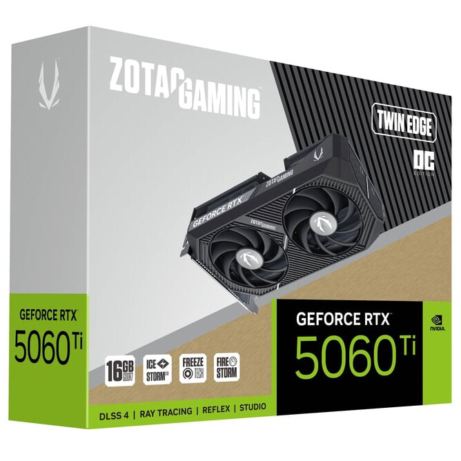 Grafikkarte NVIDIA GeForce RTX 5060 Ti Zotac Twin Edge OC 16GB (ZT-B50620H-10M) - Foto 6