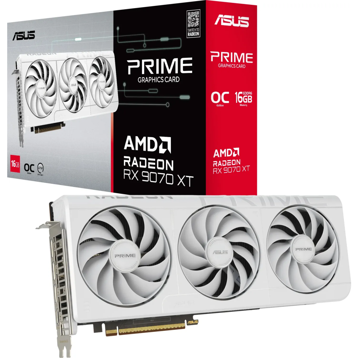 Grafikkarte AMD Radeon RX 9070 XT ASUS OC 16GB ( PRIME-RX9070XT-O16G-WHITE) - Foto 12