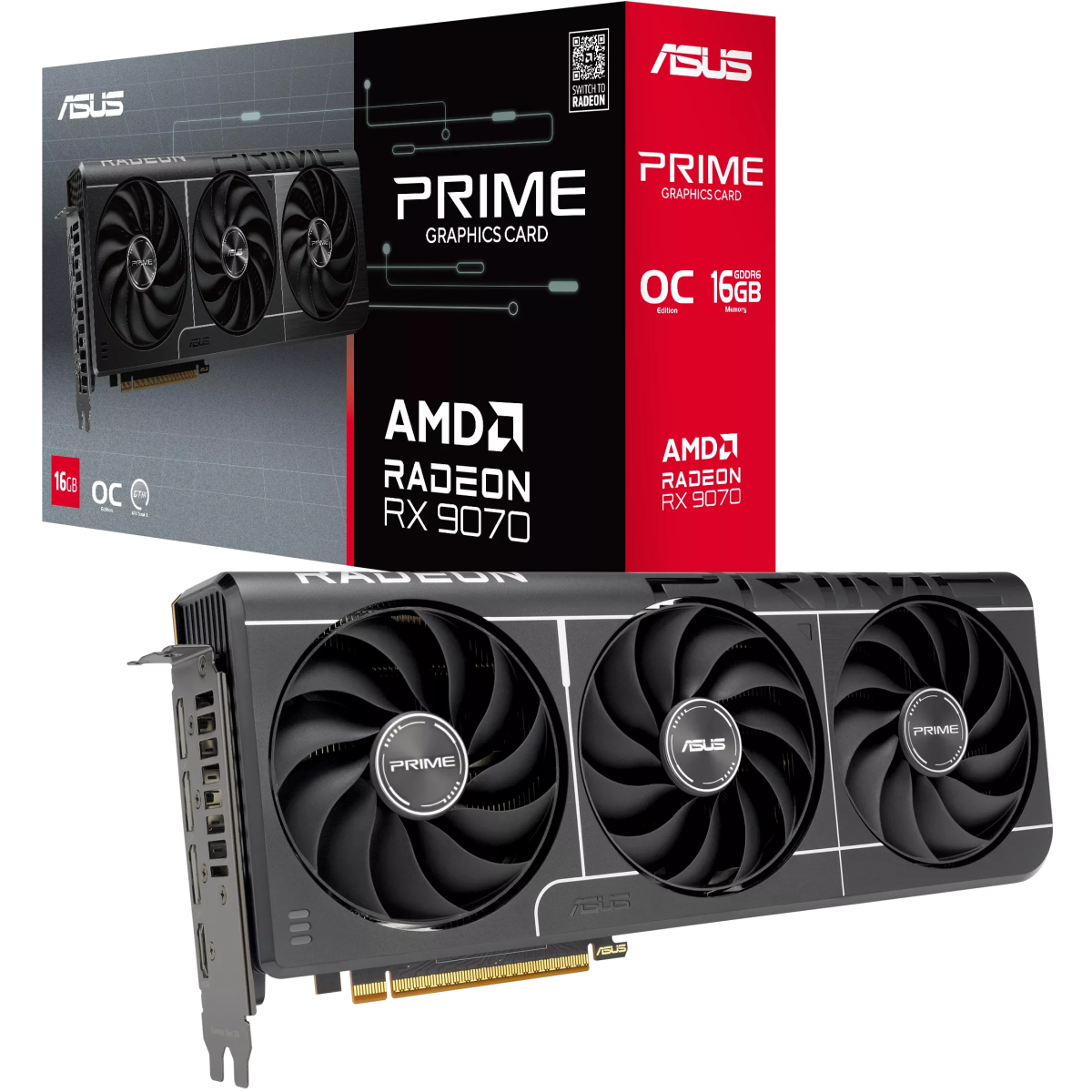 Grafikkarte AMD Radeon RX 9070 ASUS OC 16GB (PRIME-RX9070-O16G-EVO) - Foto 11