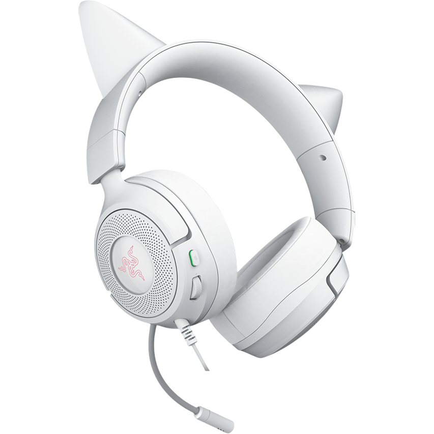 Headset Razer Kraken Kitty V3 X White - RZ04-05350300-R3M1 - Foto 2