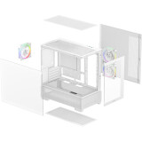 Gehäuse DeepCool CG380 3F White (R-CG380-WHAGM3-G)