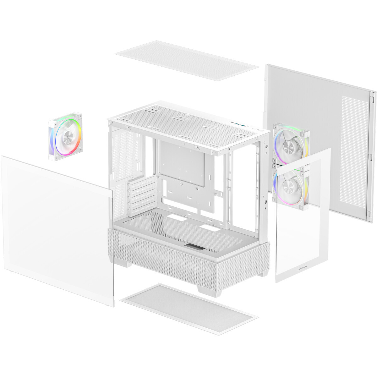 Gehäuse DeepCool CG380 3F White - R-CG380-WHAGM3-G - Foto 9