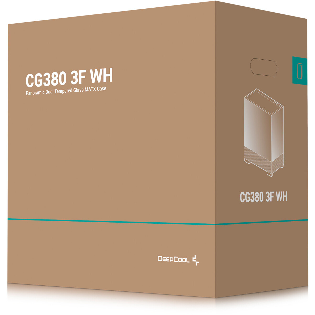 Gehäuse DeepCool CG380 3F White - R-CG380-WHAGM3-G - Foto 10