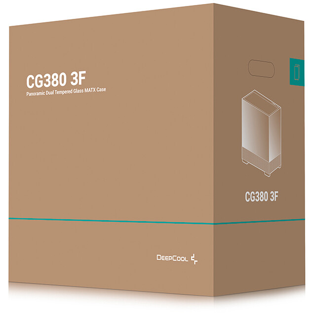 Gehäuse DeepCool CG380 3F Black - R-CG380-BKAGM3-G - Foto 10