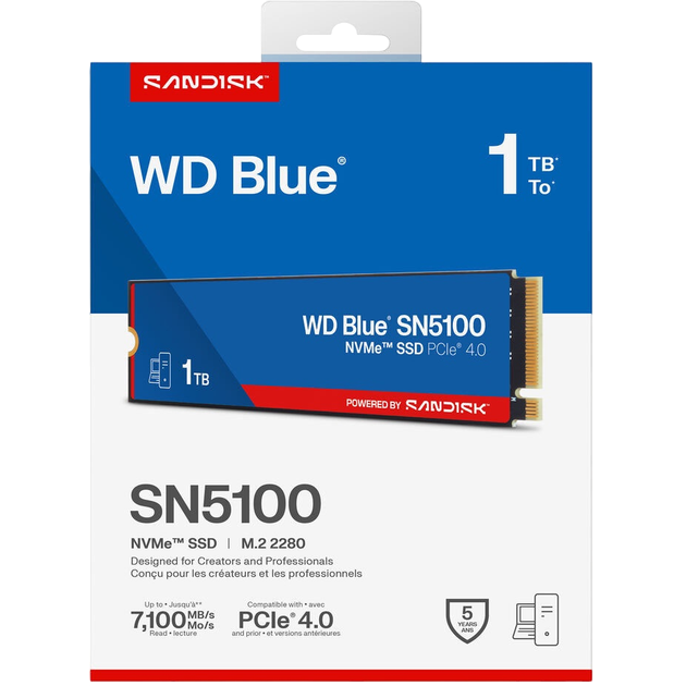 SSD Speicher 1TB WD Blue SN5100 (WDS100T5B0E) - Foto 5
