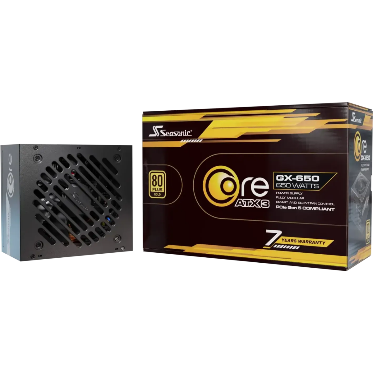 Netzteil 650W Seasonic Core GX-650 ATX 3.1 Black - SRP-CGX651-A5A32SF - Foto 10