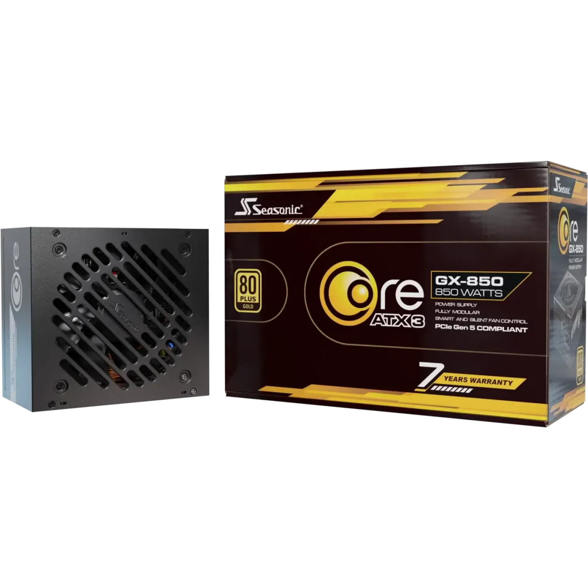 Netzteil 850W Seasonic Core GX-850 ATX 3.1 Black - SRP-CGX851-A5A32SF - Foto 10
