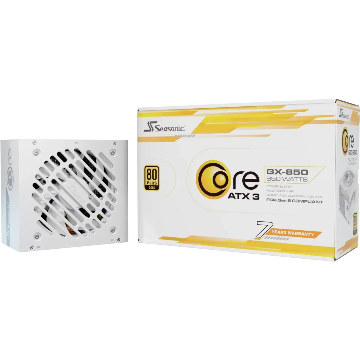 Netzteil 850W Seasonic Core GX-850 ATX 3.1 White - SRP-CGX851-A5A32SF-W - Foto 10