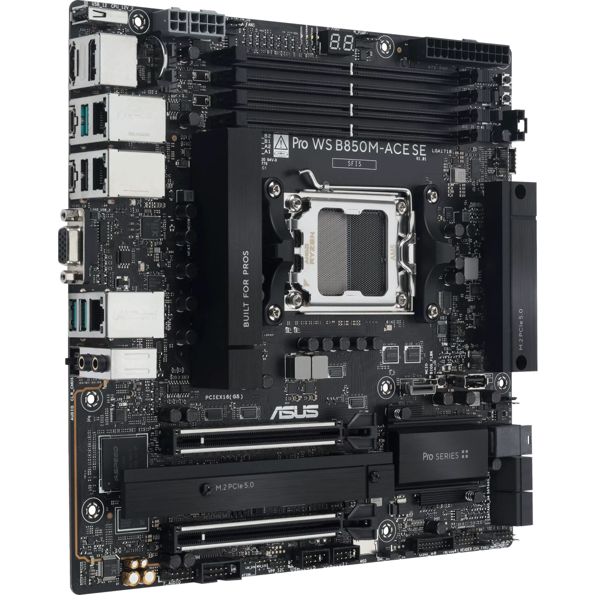 Motherboard ASUS Pro WS B850M-ACE SE - Foto 2