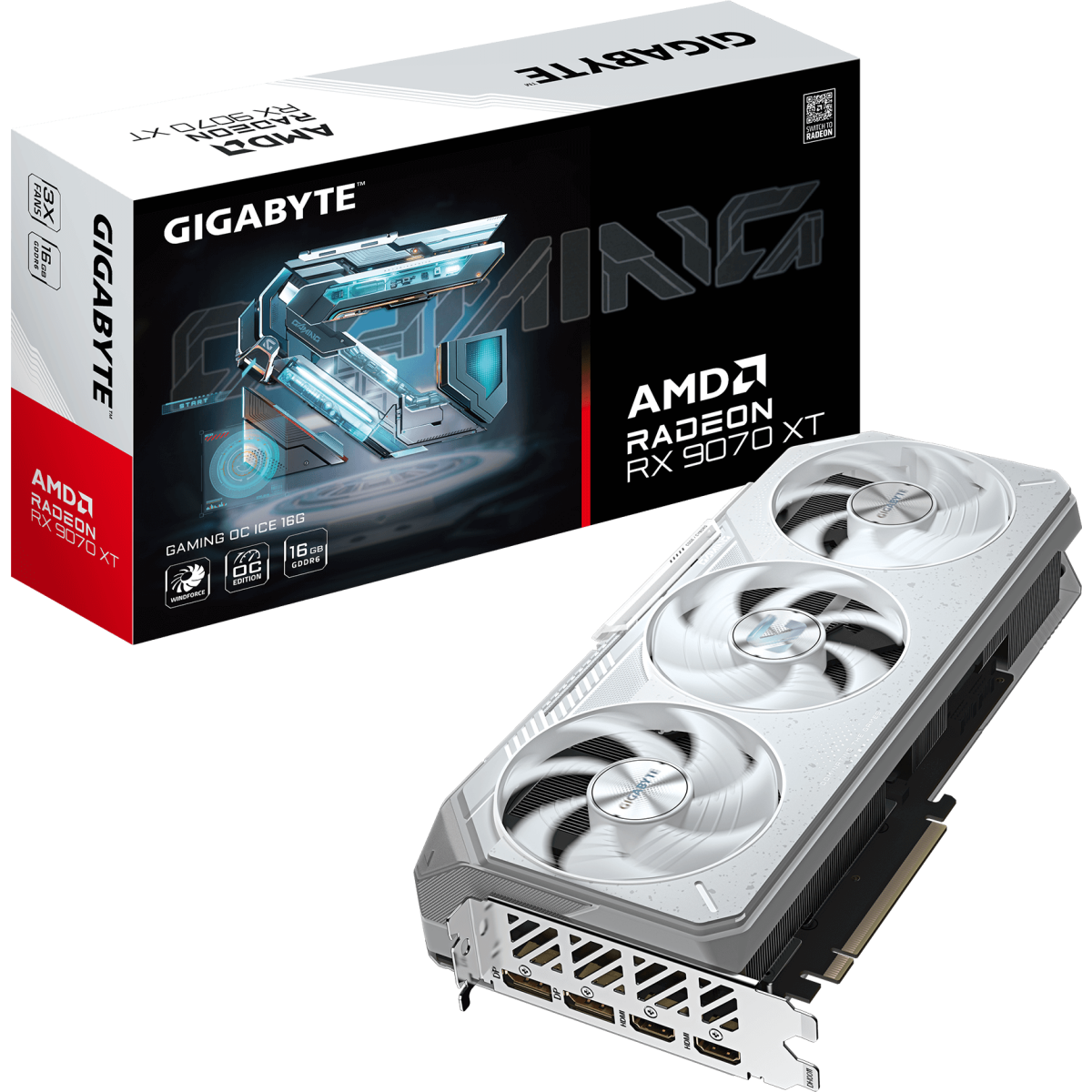 Grafikkarte AMD Radeon RX 9070 XT Gigabyte GAMING OC ICE 16GB (GV-R907XGAMINGOCICE-16GD) - Foto 10