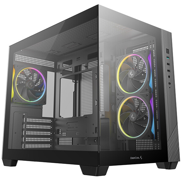 Gehäuse DeepCool CG330 3F Black - R-CG330-BKNGM3-G